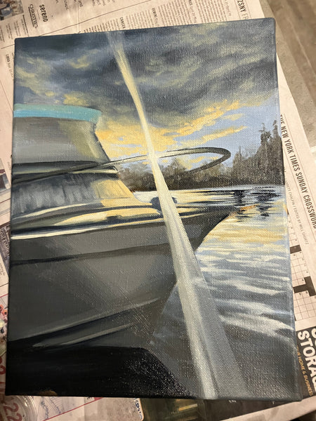 Custom family handmade oil paintings by Tiffany Wells