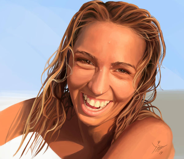 Custom family handmade oil paintings by Tiffany Wells
