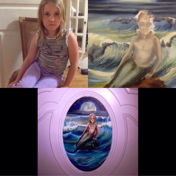 Custom family handmade oil paintings by Tiffany Wells