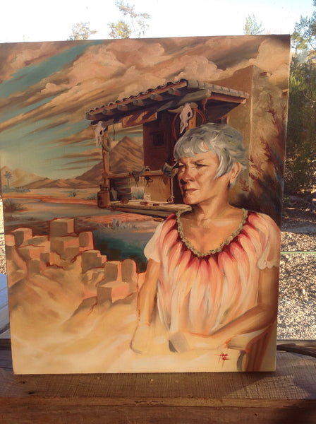 Custom family handmade oil paintings by Tiffany Wells